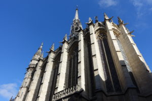 Soaring Gothic architecture South Facade of Sainte Chapelle