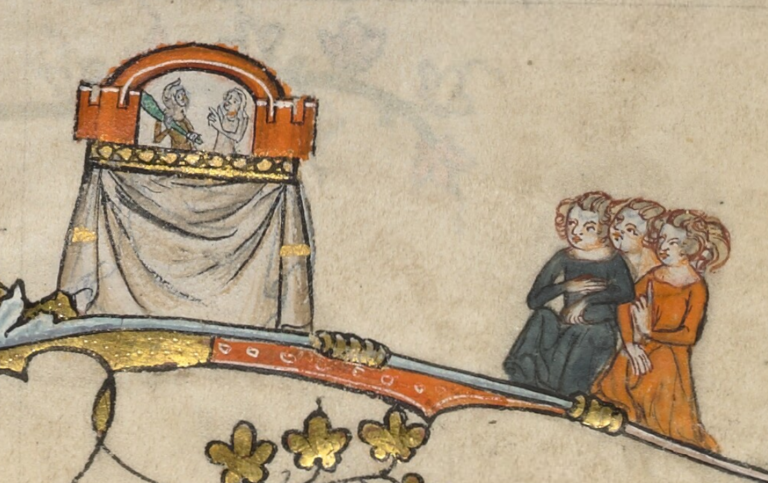 Screenshot_2021-04-07 Bodleian Library MS Bodl 264(20) Children watching a puppet show