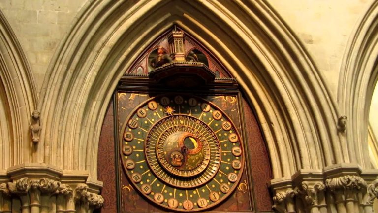 Wells Cathedral 14th century clock